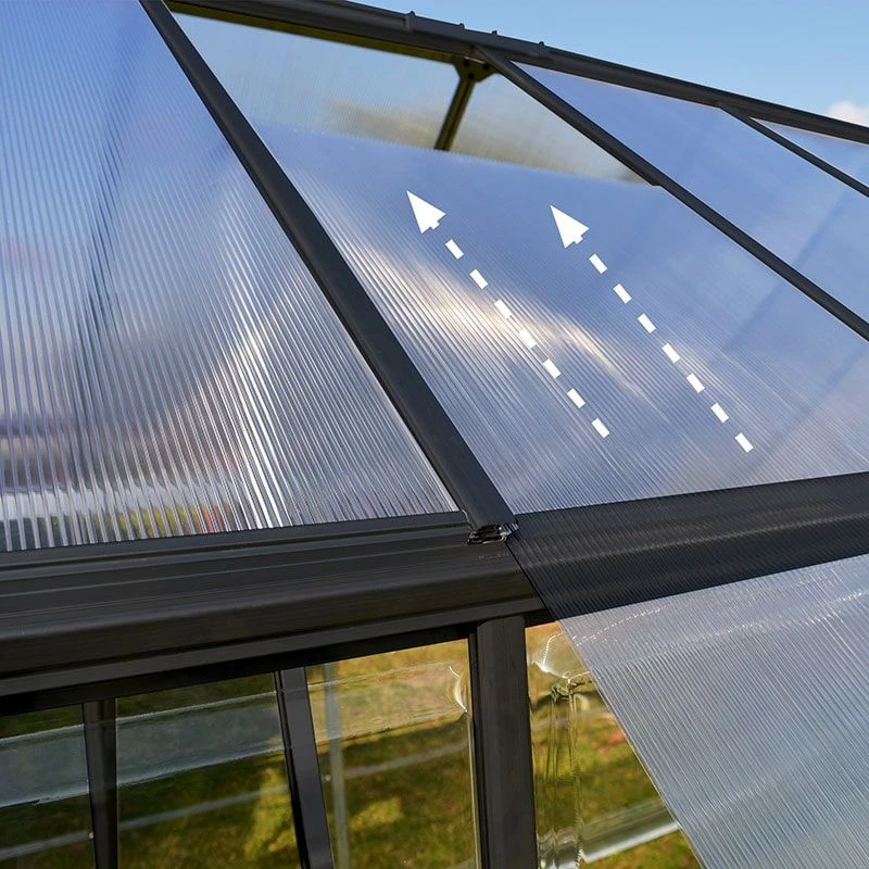 6' X 6' Palram Canopia Hybrid Grey Greenhouse (1.85m X 1.86m) 7 6' X 6' Palram Canopia Hybrid Grey Greenhouse (1.85m X 1.86m) - Image 7