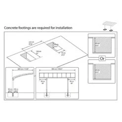 16x10 Palram Canopia Arizona Wave 5000 Grey Metal Carport -Lifetina Shop 703727 palram arizona wave 5000 metal grey carport footings2
