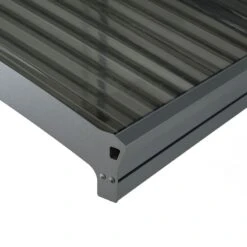 16x10 Palram Canopia Arizona Wave 5000 Grey Metal Carport -Lifetina Shop 703727 palram arizona wave 5000 metal grey carport gutter1