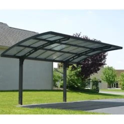16x10 Palram Canopia Arizona Wave 5000 Grey Metal Carport -Lifetina Shop 703727 palram arizona wave 5000 metal grey carport no6