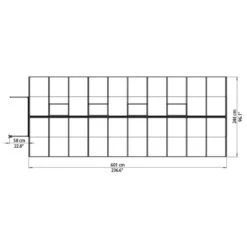 8'x20' Palram Canopia Bella Large Walk In Silver Aluminium Framed Greenhouse (2.4x6m) -Lifetina Shop 703732 08