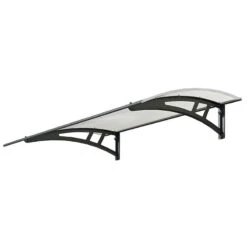 Palram Canopia Calisto 1350 Twinwall Grey Door Canopy -Lifetina Shop 703802 palram calisto 1350 twinwall grey door canopy cutout min 1