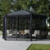 Palram Canopia Gazebo Netting Set For Roma And Monaco Gazebos