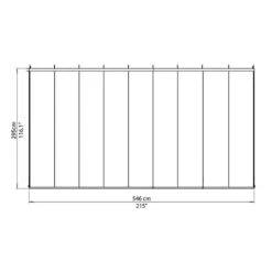10x18 Palram Canopia SanRemo White Lean-To Conservatory -Lifetina Shop 703992 palram supremo lean to conservatory 3x5 46 white drawing3