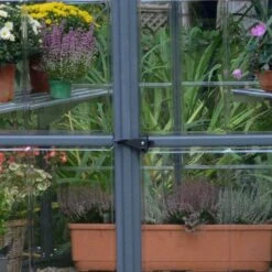 8x7 Palram Canopia Oasis Hexagonal Polycarbonate Greenhouse -Lifetina Shop 704053 8ft palram oasis hexagonal polycarbonate greenhouse door handle