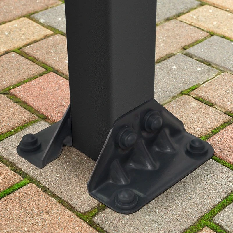 10x14 Palram Canopia Olympia Grey Patio Cover With Clear Panels 6 10x14 Palram Canopia Olympia Grey Patio Cover With Clear Panels - Image 6