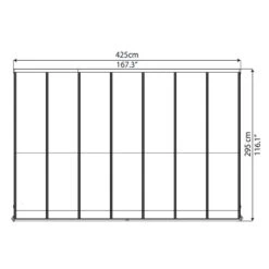 10x14 Palram Canopia Olympia Grey Patio Cover With Clear Panels 15 10x14 Palram Canopia Olympia Grey Patio Cover With Clear Panels -Lifetina Shop 704217 palram olympia patio cover roof grey 3x4 25 drawing1