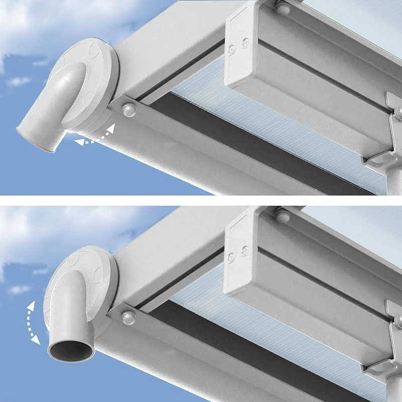 10x14 Palram Canopia Olympia White Patio Cover With Clear Panels 6 10x14 Palram Canopia Olympia White Patio Cover With Clear Panels - Image 6