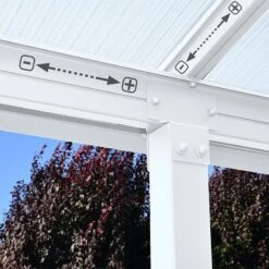 10x14 Palram Canopia Olympia White Patio Cover With Clear Panels 16 10x14 Palram Canopia Olympia White Patio Cover With Clear Panels -Lifetina Shop 704218 palram olympia patio cover roof white 3x4 25 adjustable poles
