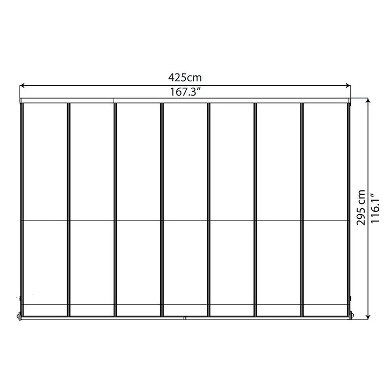10x14 Palram Canopia Olympia White Patio Cover With Clear Panels 10 10x14 Palram Canopia Olympia White Patio Cover With Clear Panels - Image 10