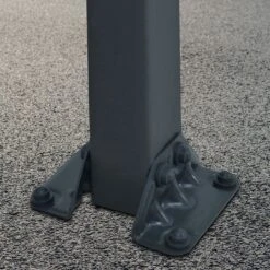 12' X 28' Palram Canopia Arcadia 8500 Grey Metal Carport (3.59m X 8.58m) -Lifetina Shop 704340 arcadia 8500 grey carport close up1 min 1