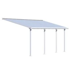 10x20 Palram Canopia Olympia White Patio Cover With Clear Panels -Lifetina Shop 704352 palram olympia patio cover roof white 3x6 1 cutout