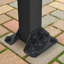 10' X 24' Palram Canopia Olympia Grey Patio Cover With Clear Panels (2.95m X 7.39m) -Lifetina Shop 704353 10x24 palram olympia grey patio cover clear panels close up1 min 1