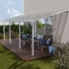 10' X 24' Palram Canopia Olympia White Patio Cover With Clear Panels (2.95m X 7.39m)