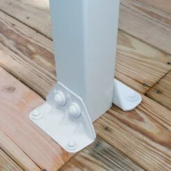 10' X 32' Palram Canopia Olympia White Patio Cover With Clear Panels (2.95m X 9.80m) -Lifetina Shop 704361 10x32 palram olympia white patio cover clear panels close up2 min 1