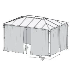 Lifetina Shop -Lifetina Shop 704371 palram canopia martinique 4300 gazebo netting drawing min