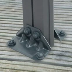 14x10 Palram Canopia Milano 4300 Grey Garden Gazebo -Lifetina Shop 704673 palram milano 4300 grey garden gazebo leg