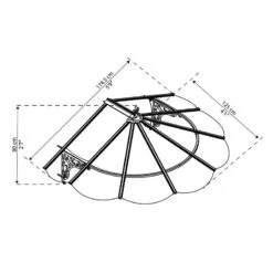 6' X 4' Palram Canopia Iris 1780 Black Door Canopy (1.75m X 1.25m) 10 6' X 4' Palram Canopia Iris 1780 Black Door Canopy (1.75m X 1.25m) -Lifetina Shop 704742 canopy iris 1780 black clear drawing min 1