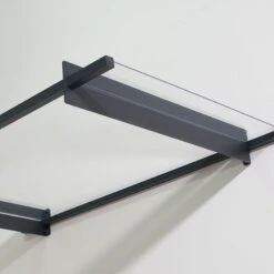 Palram Canopia Nancy 1500 Grey Door Canopy -Lifetina Shop 704743 palram nancy 1500 door canopy grey aluminium trims