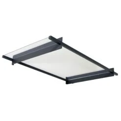 Palram Canopia Nancy 1500 Grey Door Canopy -Lifetina Shop 704743 palram nancy 1500 door canopy grey cutout1