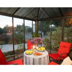 12x12 Palram Canopia Ledro 3600 Enclosed Grey Gazebo -Lifetina Shop 704745 palram ledro 3600 enclosed grey gazebo no6