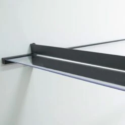 7' X 3' Palram Canopia Nancy 2050 Grey Door Canopy (2.06m X 0.94m) -Lifetina Shop 705125 nancy 2500 grey clear door canopy close up3 min 1