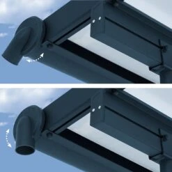 7' X 22' Palram Canopia Sierra Grey Clear Patio Cover (2.28m X 6.71m) -Lifetina Shop 705484 7x22 palram sierra grey patio cover close up1 min 1