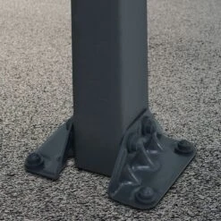 12' X 21' Palram Canopia Arcadia 6400 Grey Metal Carport (3.59m X 6.44m) -Lifetina Shop 705516 arcadia 6400 grey carport close up1 min 1