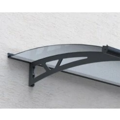 10' X 3' Palram Canopia Altair 3000 Grey Door Canopy (3.02m X 0.92m) -Lifetina Shop 705580 canopy altair 3000 grey clear close up3 min 1