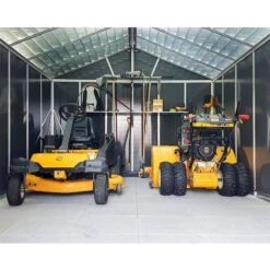 11' X 21.3' Palram Canopia Yukon Dark Grey Plastic Shed With WPC Floor (3.32m X 6.43m) 23 11' X 21.3' Palram Canopia Yukon Dark Grey Plastic Shed With WPC Floor (3.32m X 6.43m) -Lifetina Shop 705724 yukon 11x21 dark grey shed with floor close up1 min 1