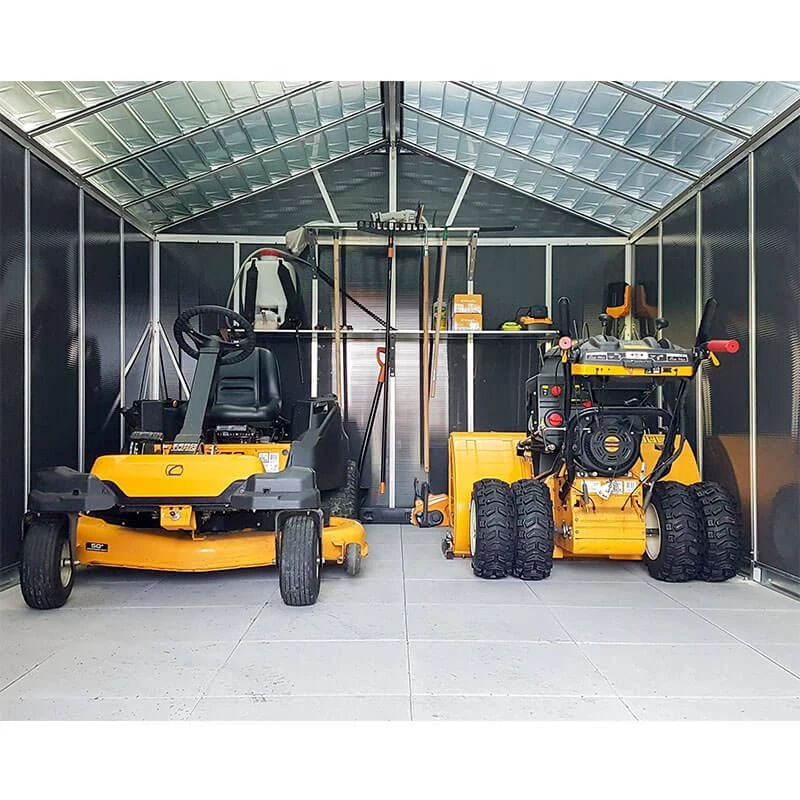 11' X 21.3' Palram Canopia Yukon Dark Grey Plastic Shed With WPC Floor (3.32m X 6.43m) 4 11' X 21.3' Palram Canopia Yukon Dark Grey Plastic Shed With WPC Floor (3.32m X 6.43m) - Image 4