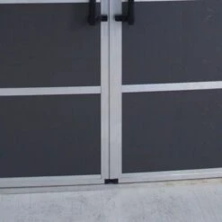 11' X 21.3' Palram Canopia Yukon Dark Grey Plastic Shed With WPC Floor (3.32m X 6.43m) 34 11' X 21.3' Palram Canopia Yukon Dark Grey Plastic Shed With WPC Floor (3.32m X 6.43m) -Lifetina Shop 705724 yukon 11x21 dark grey shed with floor close up12 min 1