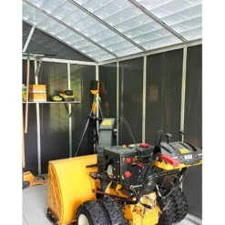 11' X 21.3' Palram Canopia Yukon Dark Grey Plastic Shed With WPC Floor (3.32m X 6.43m) 24 11' X 21.3' Palram Canopia Yukon Dark Grey Plastic Shed With WPC Floor (3.32m X 6.43m) -Lifetina Shop 705724 yukon 11x21 dark grey shed with floor close up2 min 1