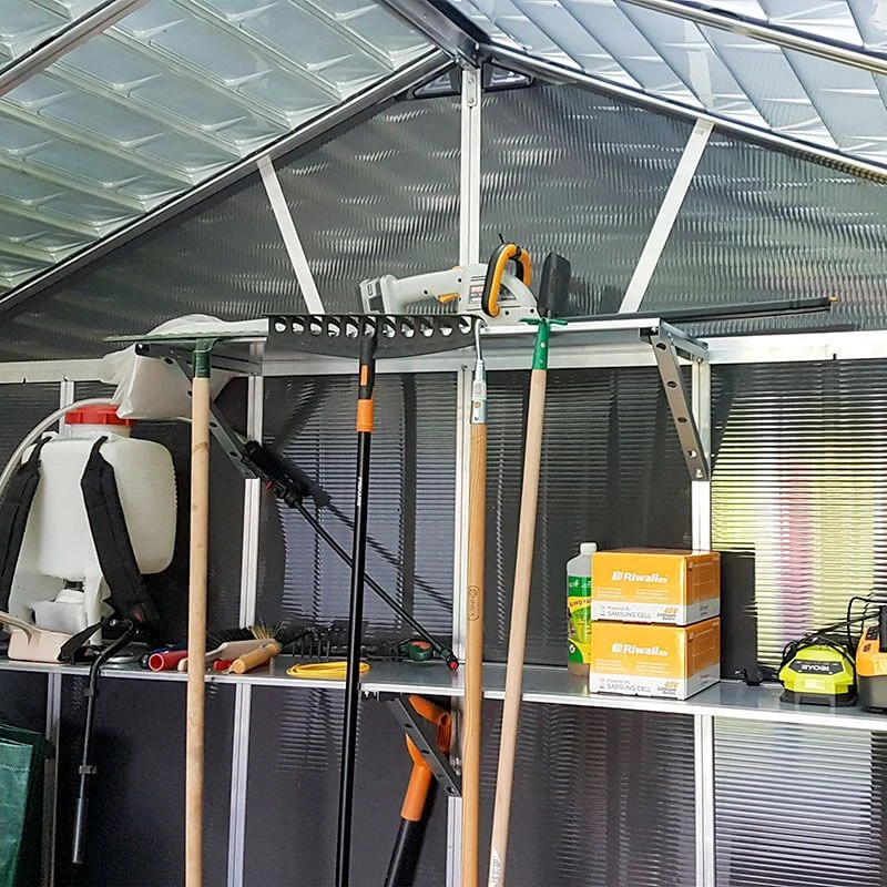 11' X 21.3' Palram Canopia Yukon Dark Grey Plastic Shed With WPC Floor (3.32m X 6.43m) 6 11' X 21.3' Palram Canopia Yukon Dark Grey Plastic Shed With WPC Floor (3.32m X 6.43m) - Image 6