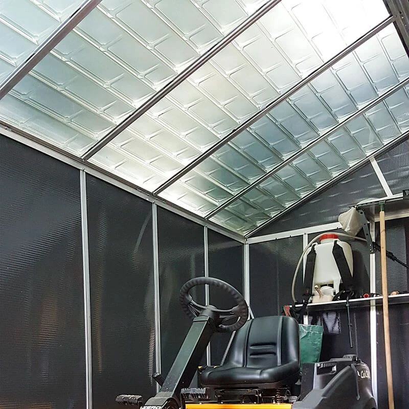 11' X 21.3' Palram Canopia Yukon Dark Grey Plastic Shed With WPC Floor (3.32m X 6.43m) 11 11' X 21.3' Palram Canopia Yukon Dark Grey Plastic Shed With WPC Floor (3.32m X 6.43m) - Image 11