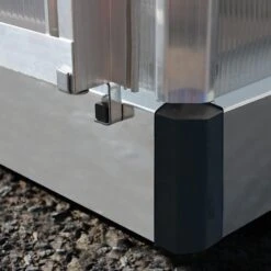 6' X 4' Palram Canopia Mythos Grey Greenhouse (1.85m X 1.26m) -Lifetina Shop 705897 mythos 6x4 grey greenhouse close up6 min 1