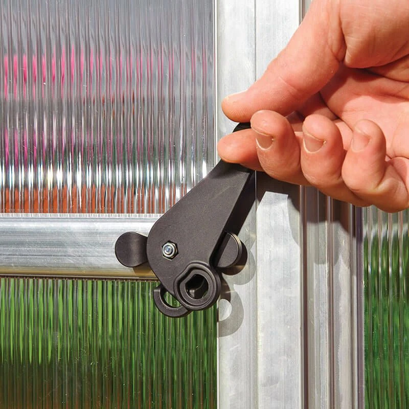 6' X 6' Palram Canopia Mythos Grey Greenhouse (1.85m X 1.86m) 8 6' X 6' Palram Canopia Mythos Grey Greenhouse (1.85m X 1.86m) - Image 8