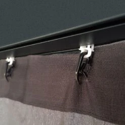 Palram Canopia Gazebo Curtains Set For Dallas 4300 Garden Gazebo -Lifetina Shop 706596 palram gazebo curtains for dallas 4300 gazebo close up1 min