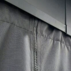 Palram Canopia Gazebo Curtains Set For Dallas 4900 Garden Gazebo -Lifetina Shop 706598 palram gazebo curtains for dallas 4900 gazebo close up3 min