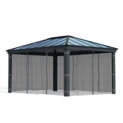 Palram Canopia Gazebo Netting Set For Dallas 4900 Garden Gazebo -Lifetina Shop 706599 palram gazebo netting for dallas 4900 gazebo cutout min
