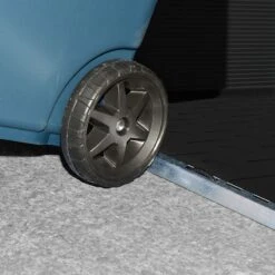 6' X 8' Palram Canopia Rubicon Double Door Plastic Garden Shed - Dark Grey (1.85m X 2.28m) -Lifetina Shop 706807bun 6x8 palram rubicon dd plastic shed grey close up12 min