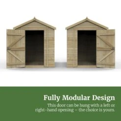 8' X 6' Forest Timberdale 25yr Guarantee Tongue & Groove Pressure Treated Windowless Apex Shed (2.5m X 1.98m) -Lifetina Shop 8 fg timberdale usps 04 fully modular design no window bsd 2