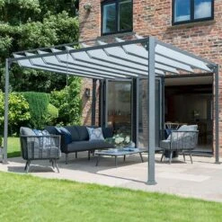 10' X 10' Garden Must Haves Pandora Leaf Adjustable Garden Gazebo (3m X 3m) -Lifetina Shop 84913 gmh 3m pandora leaf gazebo insitu3 min