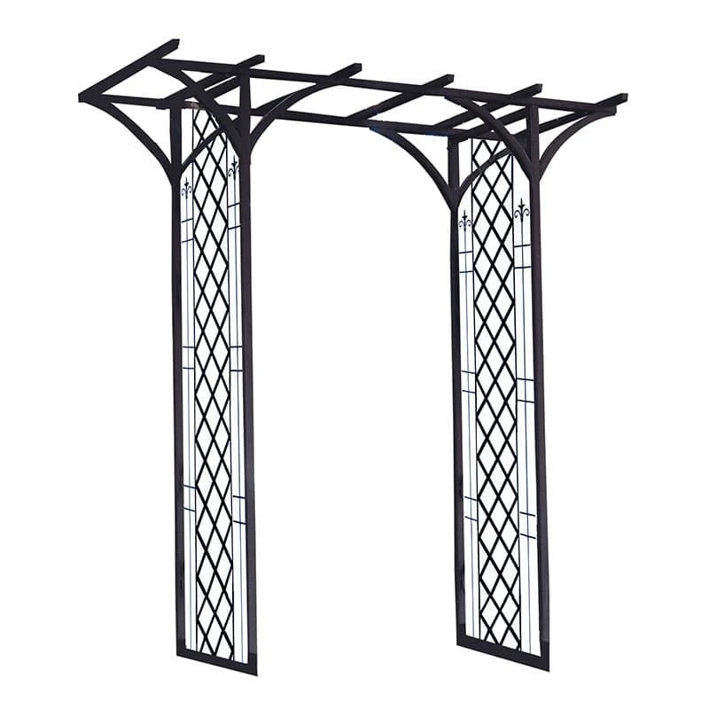Panacea Lattice Metal Garden Arch 6'9 X 3'9 3 Panacea Lattice Metal Garden Arch 6'9 X 3'9 - Image 3