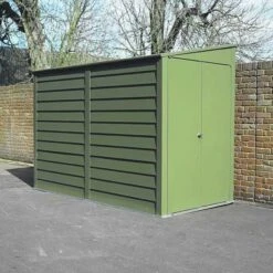 9' X 6' Trimetals Premium Titan 960 Pent Metal Shed (2.63m X 1.76m) -Lifetina Shop 960 04