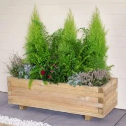 Forest Agen Wooden Garden Planter 3'x1' (0.9x0.3m)