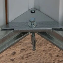 9'11 X 6'5 Yardmaster Balmoral 106WGL Metal Shed (3.03m X 1.97m) -Lifetina Shop anchor kit 7 2 1