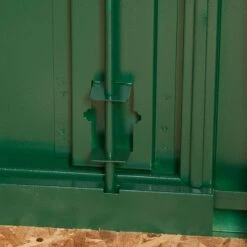 5'2 X 3'7 Asgard Flexistore 1511 Metal Shed (1.58m X 1.1m) -Lifetina Shop asgfs1511 5x4 asgard flexistore 1511 metal storage close up11 min 1