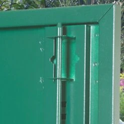 5'2 X 3'7 Asgard Flexistore 1511 Metal Shed (1.58m X 1.1m) -Lifetina Shop asgfs1511 5x4 asgard flexistore 1511 metal storage close up7 min 1