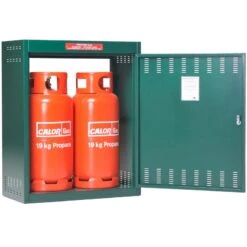 Asgard 2 Metal Gas Bottle Storage (19kg) -Lifetina Shop asggas38 small propane store 1